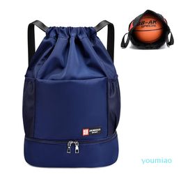 Outdoor Bags Men's Bag Sports Gym Athletics Shoes Basketball Lightweight Drawstring Ball Shoulder Bolsas For Fitness Women's Travel