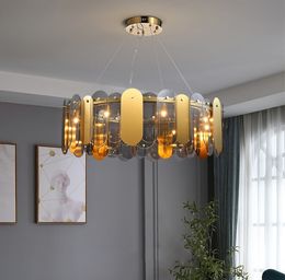 Modern Luxury Chandelier Simple LED Living Dining Room Bedroom Luminaires Restaurant Clothing Store Hanging Lamp