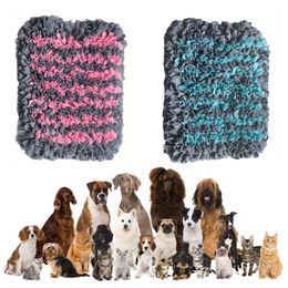 snuffle bowl UK - Kennels & Pens 52x40cm Pet Dog Snuffle Mat Nose Smell Training Sniffing Pad Slow Feeding Bowl Dispenser Carpet Non-Slip Puzzle Toy