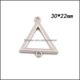 Charms Jewelry Findings & Components Enamel For Diy Making Zinc Alloy Metal Geometric Pendant Wholesale Lots Bk 10Pcs/Bag Drop Delivery 2021