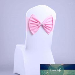 Sashes 1 Pack (10 Pieces) Large Bow Chair Back Flower Belt Tie Band Banquet Wedding Party Cover Craft Decoration1