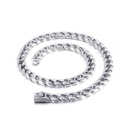 Cool 11mm 24 inches 130g Weight Simple Personality Stainless Steel Polished Link Chain Necklace Hip-hop Rock Trendy Jewelry Mens Boys