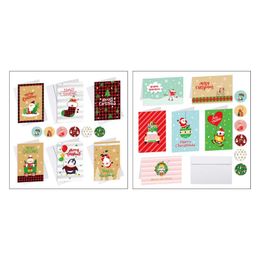 Greeting Cards H55A Merry Christmas Greet 4.33in Width Qulity Plate Paper Material