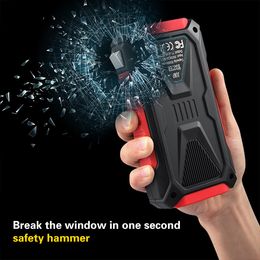 Portable Car Jump Starter 2000A Peak 28000mAh Vehicle Battery Starting Tools Multifunctional Emergency Outdoor Mobile Power Supply316p