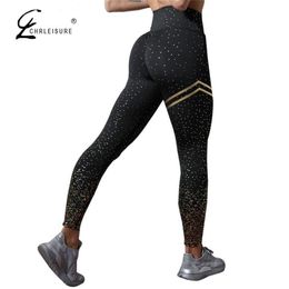 Women Bronzing Leggings Push Up High Waist Fitness Leggins Mujer Casual Workout Sporty Legging Jeggings 211204