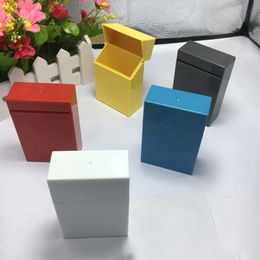 Colourful Cool Plastic Portable Tobacco Cigarette Case Holder Storage Flip Cover Box Innovative Protective Shell Preroll Rolling Smoking Tool High Quality DHL