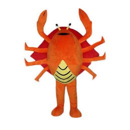 Halloween Crab Mascot Costume High Quality Cartoon Plush Anime theme character Adult Size Christmas Carnival Birthday Party Fancy Outfit