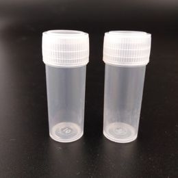 5ml 5g Plastic Box Package for Glass Round Flat Mouth Filter Tip solid powder particle samples Dry Herb Flowers Storage