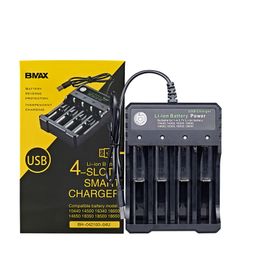 18650 Lion Battery Charger With USB Cable Chargers 4 Slots For 26650 20700 18490 18350 Lithium Rechargeable Batteries Chargering