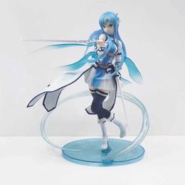 Anime Sword Art Online Asuna Yuuki Water Spirit Kirito Asuna Figure PVC Action Figure Toy Game Statue Collection Model Doll Gift
