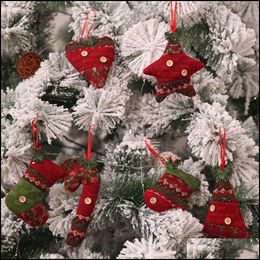 Christmas Decorations Festive & Party Supplies Home Garden Xmas Tree Pendants Creative Stockings Canes Gift Ornaments 6 Styles Lld10972 Drop