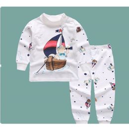 Newborn Baby Clothes Cotton Long Sleeve Infant Clothing Top+Pant 2PCS Cartoon Baby Boys Girls Clothing Unisex Dropshipping E0071 210309