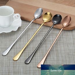 24cm Long Handle Spoon Stainless Steel Tableware Tea Dessert Coffee Bar Drink Cocktail MixingKitchen Supplies