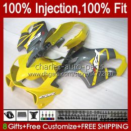 Motorcycle OEM Fairings For HONDA CBR 600 F4 Grey Yellow FS CC 600F4 CBR600F4 1999 2000 Bodywork 54No.120 CBR600FS 600CC 1999-2000 CBR600 F4 99 00 Injection Mould Body