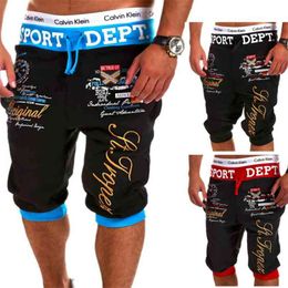 ZOGAA Men Pants Shorts Men's Loose Short Cotton Trousers Bodybuilding Jogger Mens Brand Durable Sweatpants Workout-Short 210629