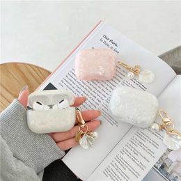 Colorful shell-shaped protective case Headset Accessories airpod pros 3 generation Bluetooth headsets 1/2 simple classic soft shell female airpods pros