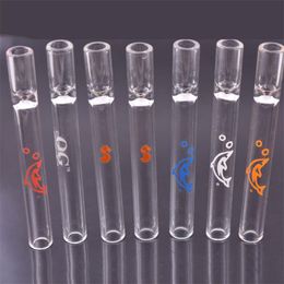 2Style design 10cm dolphin & squirrel colorful Newest Glass Straw Tube Cigarette Filter Pipe glass Filter Tips for rolling smoking