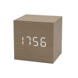 Other Clocks & Accessories Voice Control Bedroom Temperature Display Travel LED Digital Wooden Alarm Clock Desktop Table Decor Small Home Of