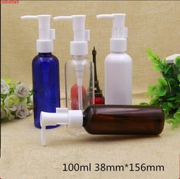 Free Shipping 100 m Empty Plastic Oil Pump Pack Bottles New Style Refillable Cosmetic Emulsion Containershigh qualtity