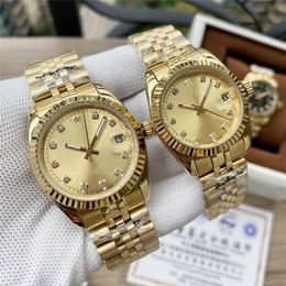 Luxury Men Watch Automatic Movement Fashion Womens Watches Diamond Gold Multiple Styles Stainless Steel Wristwatches 41/36 /31mm