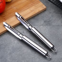 Multi-functional peeler stainless steel fruit peeler Kitchen tool practical three-in-one melon planing.Tools