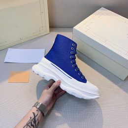 Stivaletto Tread Slick Stivali da uomo e donna di design di lusso e di alta qualità Materiali in tela e pelle tomaia traspirante Stivaletti Chelsea comodi con suola spessa