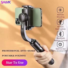 SANYK Mobile Phone Stabiliser Anti-shake Handheld Gimbal Shooting Live Tripod Multi-function Selfie Stick Smartphones 210713