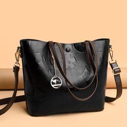 Women tote bag crossbody shoulder designer luxury handbags pu leather fashion girl shopping purse high quality 5 color HBP PS091401 large press letter