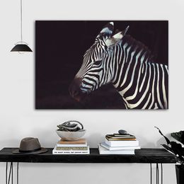 Zebra Pictures Animal Posters And Prints Canvas Painting Wall Art For Living Room Modern Home Decoration NO FRAME