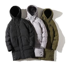 Men's Long Coat Large Size 7XL 8XL Winter Cotton Padded Jacket Oversize Husband Hood Parka Outerwear Thick Warm Windbreaker Male 211214