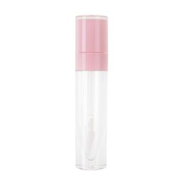 2021 cosmetic packaging 8ml yellow nude blue white custom empty lip gloss tubes container with