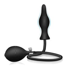 NXY Expansion Device Dilatador De Tapón Anal Inflable Silicona Para Parejas, Enema Expansor, Masturbador, Juguetes Sexuales a Prueba Agua 1207