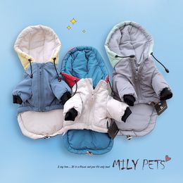 robot bear Canada - Suppliescontrast Color Robot Cotton Padded Thickened Warm Dog Teddy Pet Than Bear Bomei Snow Autumn Winter Clothes