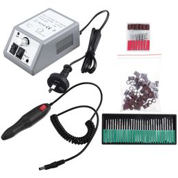 Professional Electric Nail Drill Machine Nail Polisher File Pedicure Manicure Tools Set - White