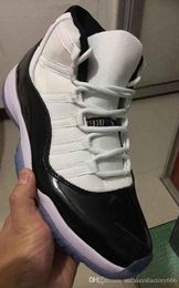 Shoes Logo 11s Concord 45 XI 11 Men women Platinum Tint prom night Cap Gown bred cutoutdoor 5.5-13