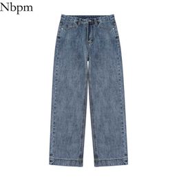 Nbpm Fashion Baggy Jeans Woman High Waist Boyfriend Jeans For Women Girls Streetwear Loose Bottom Pants Denim Trousers 210529