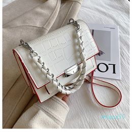Crossbody Bag Handbags Purses Designer design Woman bag quality texture fashion shoulder bag chain Stone pattern