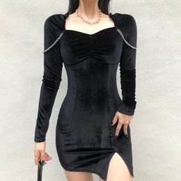 Discount Long Sleeve Short Formal Black Dress 2022 on Sale at DHgate.com