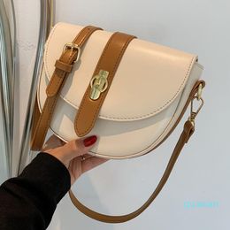 Evening Bags European And American High-quality Ladies Shoulder Bag Female Trendy Colour Saddle Messenger Mobile Phone bags