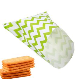 -Envoltura de regalo 25pcs Bolsas de papel Paquete de alimentos Chevron Treat Craft Popcorn Safe Favor Favors para los huéspedes