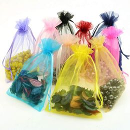 2021 new 100 Pcs Organza Bags Wedding Pouches Party Decoration Nice Gift 16 Colors Selection Jewelry packaging Gauze Bag