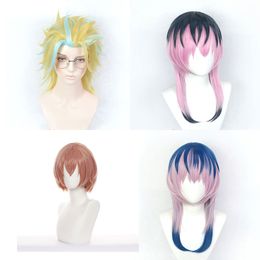 Anime Tokyo Revengers Haitani Rindo Costume Cosplay Wigs Haitani Ran Heat Resistant Synthetic Hair Wig + Wig Cap