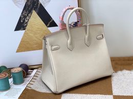 brand handbag designer bag 25cm women luxury totes handmade stitching epsom leather cream burgundy green Colours fast delivery wholesale price