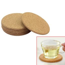 Mats & Pads 6pcs/lot Round Cork Heat Resistant Cup Table Placemats Mug Mat Coffee Tea Drink Posavasos Placemat Kitchen Decor