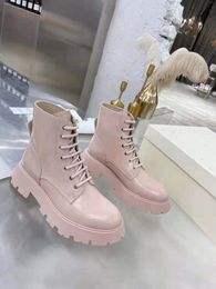 Designer neueste kundenspezifische logo frauen stiefel leder rutschfeste gummisohle luxuskomfort exquisite technologie hochwertige größe 35--41