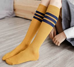 Baby Girl Stockings Student Socks For Japanese Children Three Bar Cotton Socks Striped Kids Stockings