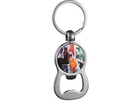 DH50pcs Sublimation DIY Blank White Bottle Opener Key Ring Chain Mini Aluminium Alloy Kitchen Keychain Metal Tool