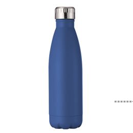 NEW500ml Vacuum Cup Coke Mug Stainless Steel Mugs Travel Bottle Insulated Cups Thermoses Fashion Movement Veined Water Bottles by sea RRE109