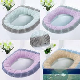 Winter Comfortable Soft Heated Washable Toilet Seat Mat Set Bathroom Accessories Interior For Home Decor Closestool Mat @51 Factory price expert design Quality