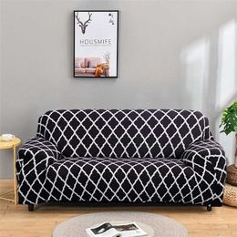 Modern Elastic Sofa Covers for Living Room Sectional Corner Slipcovers Couch Chair Protector 1/2/3/4 Seater 211116